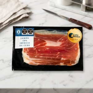Sobre de Jamón 50% Cebo Rebanado a Máquina