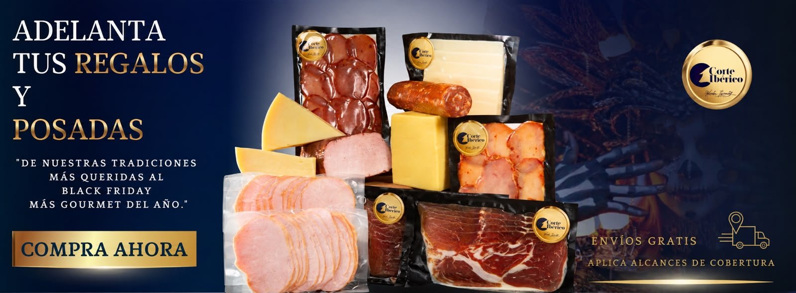 Paquetes gourmet Corte Ibérico